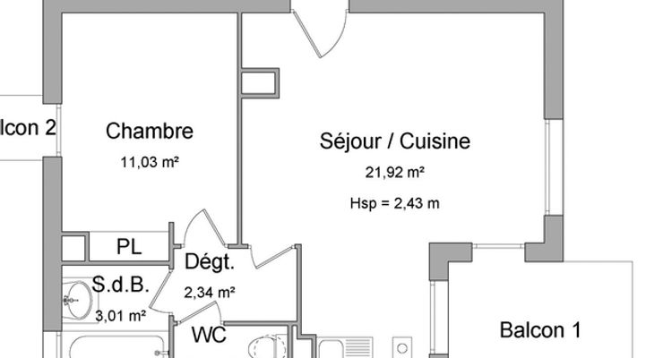 appartement 2 pièces à louer PLAISANCE DU TOUCH 31830 39.8 m²