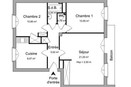 Vue n°3 Appartement 3 pièces à louer - Saint Etienne (42100) 422 €/mois cc