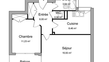 appartement 2 pièces à louer DIJON 21000 47.2 m²