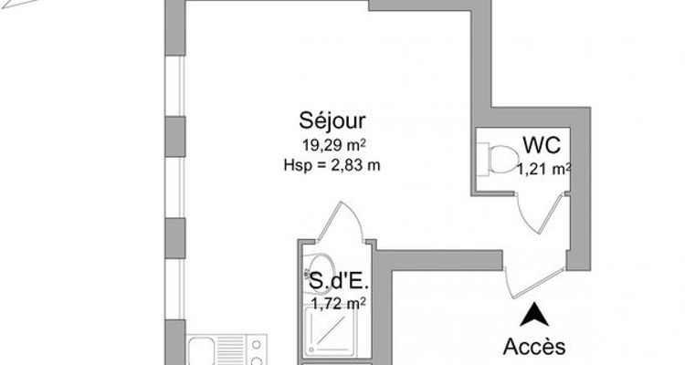 appartement 1 pièce à louer AVIGNON 84000 22.22 m²