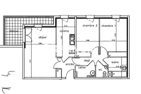 Vue n°3 Appartement 3 pièces à louer - TOULOUSE (31500) - 70.89 m²