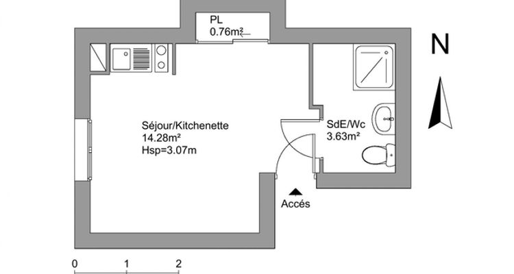 appartement 1 pièce à louer ORLEANS 45000 18.7 m²