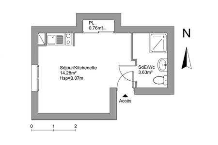 appartement 1 pièce à louer ORLEANS 45000 18.7 m²