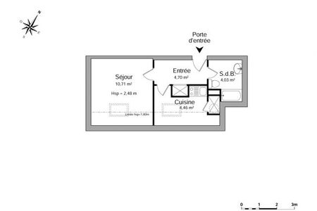 Vue n°3 Appartement meublé 1 pièce à louer - STRASBOURG (67000) - 23.9 m²