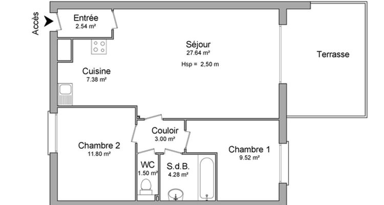 appartement 3 pièces à louer BESANCON 25000 67.7 m²