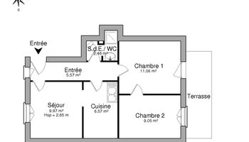 appartement 3 pièces à louer BORDEAUX 33300 44.7 m²