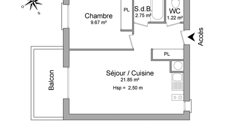 appartement 2 pièces à louer MARZY 58180 35.5 m²