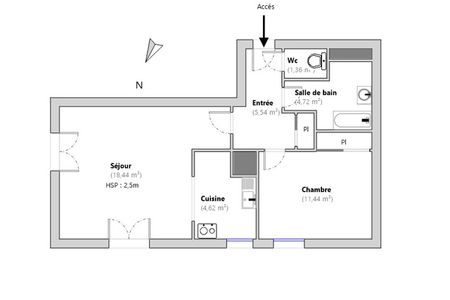 appartement 2 pièces à louer LESQUIN 59810 46.1 m²