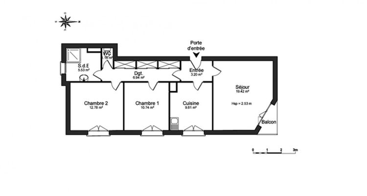 appartement 3 pièces à louer TARBES 65000 69.6 m²