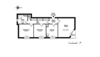 appartement 3 pièces à louer TARBES 65000 69.6 m²
