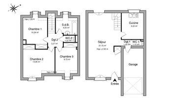 maison 4 pièces à louer COLOMBES 92700 86.94 m²