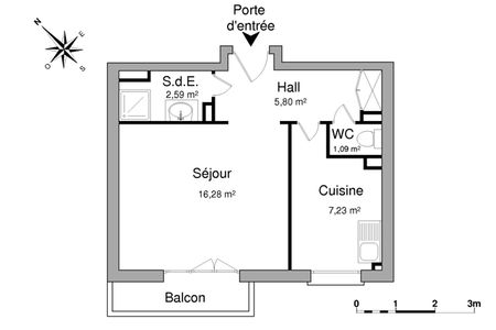 Appartement a louer sceaux - 1 pièce(s) - 33 m2 - Surfyn