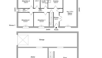 maison 4 pièces à louer COURCAY 37310 89.5 m²