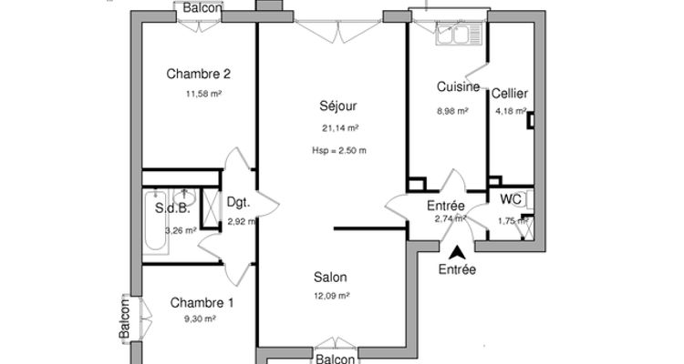 appartement 3 pièces à louer LIMOGES 87000 77.9 m²