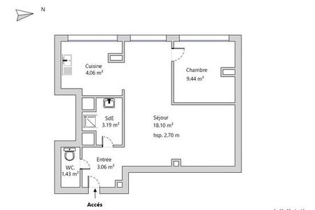 Vue n°3 Appartement 2 pièces à louer - TOULON (83000) - 39.28 m²