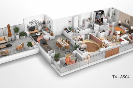 Vue n°2 Programme neuf - 72 appartements neufs à vendre - Clermont-ferrand (63100) à partir de 184 000 €