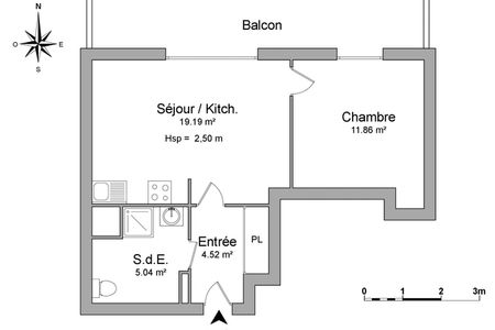 appartement 2 pièces à louer JUAN LES PINS 06160 40.6 m²