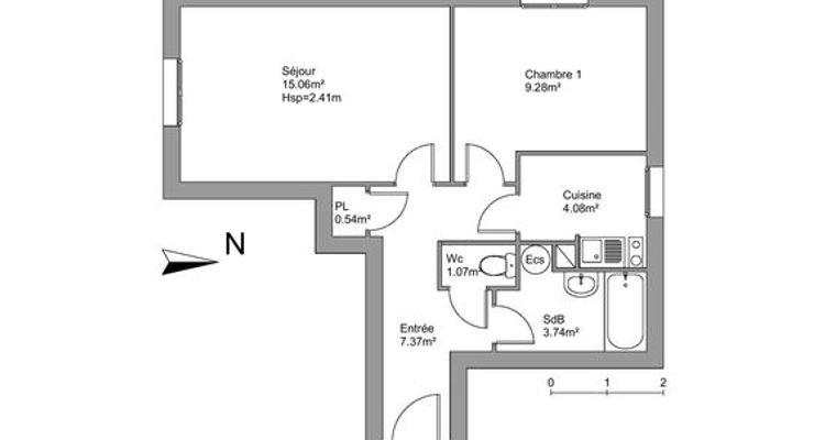 appartement 2 pièces à louer POITIERS 86000 41.14 m²