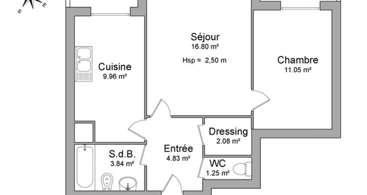 appartement 2 pièces à louer CHEVIGNY ST SAUVEUR 21800 49.8 m²