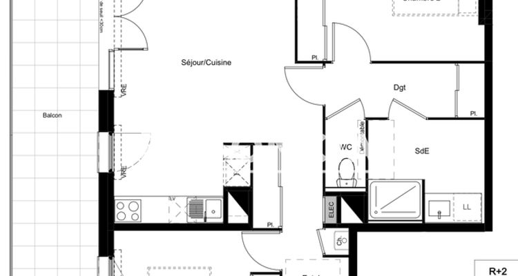 appartement 3 pièces à vendre VILLENEUVE TOLOSANE 31270 64.63 m²