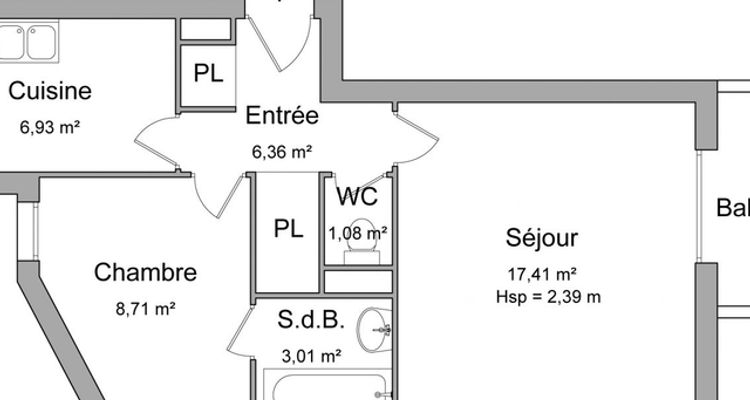 appartement 2 pièces à louer TOULOUSE 31100 43.5 m²