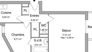 appartement 2 pièces à louer TOULOUSE 31100 43.5 m²