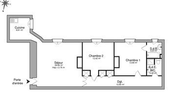 appartement 3 pièces à louer NIMES 30900 78.9 m²