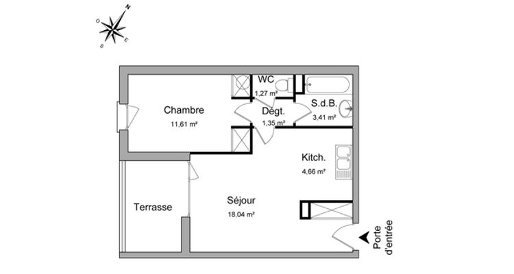 appartement 2 pièces à louer ISTRES 13800 40.3 m²