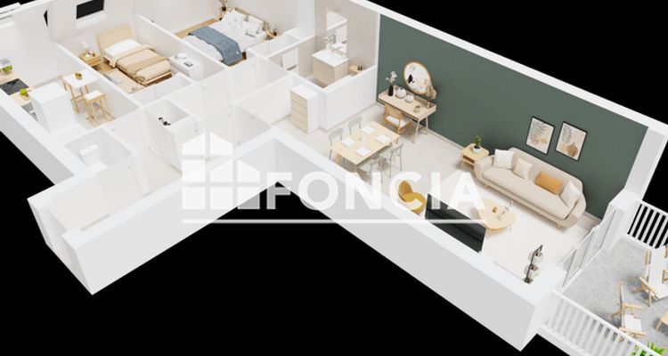 appartement 3 pièces à vendre Erstein 67150 62.45 m²