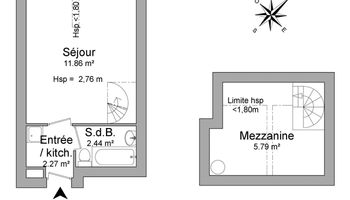 appartement 1 pièce à louer GRENOBLE 38000 22.4 m²
