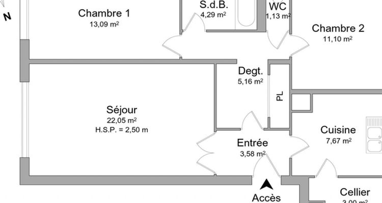 appartement 3 pièces à louer SCEAUX 92330 71.1 m²