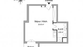 appartement 1 pièce à louer MAINVILLIERS 28300 30.2 m²