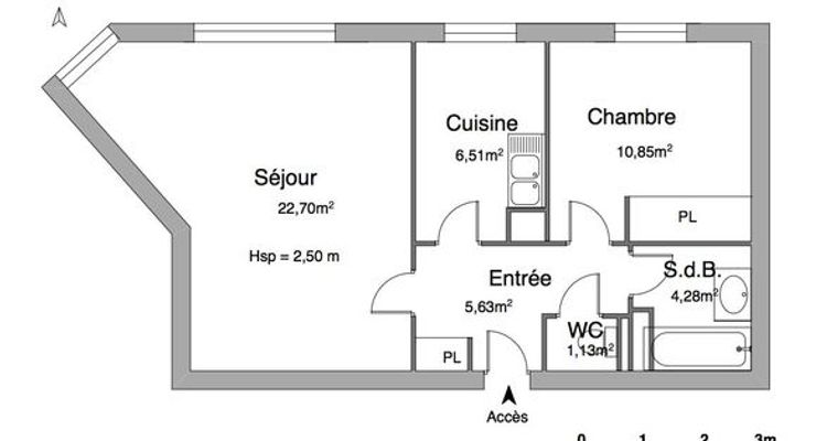 appartement 2 pièces à louer ROUEN 76100 51.1 m²