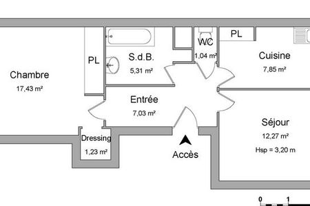 Vue n°2 Appartement 2 pièces à louer - MARSEILLE 5ème (13005) - 52.16 m²
