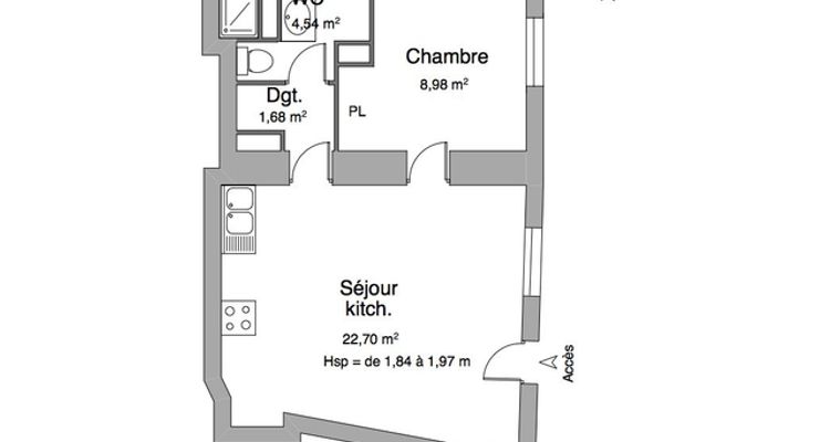 appartement 2 pièces à louer CLERMONT FERRAND 63000 38.3 m²