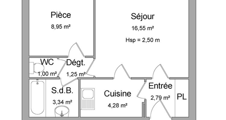 appartement 2 pièces à louer COURBEVOIE 92400 38.2 m²