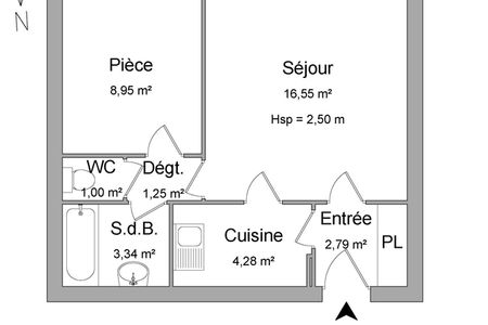 appartement 2 pièces à louer COURBEVOIE 92400 38.2 m²