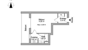 appartement 1 pièce à louer STRASBOURG 67000 21.9 m²