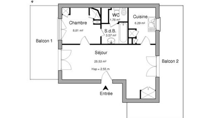 appartement 2 pièces à louer VERSAILLES 78000 45.98 m²