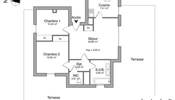 appartement 3 pièces à louer DIJON 21000 61.4 m²