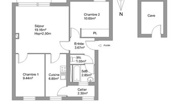 appartement 3 pièces à louer ROCHEFORT SUR MER 17300 56 m²