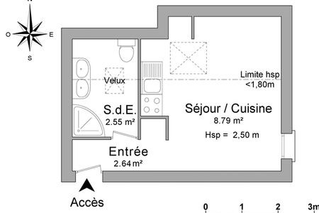 appartement-meuble 1 pièce à louer MONT DE MARSAN 40000 14 m²