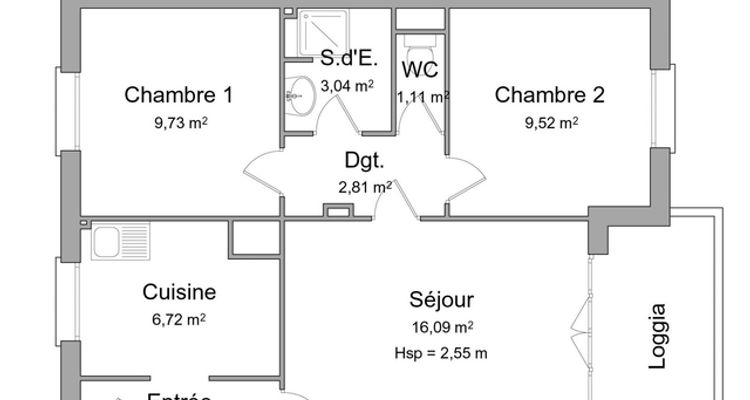 appartement 3 pièces à louer LE GRAU DU ROI 30240 52.1 m²