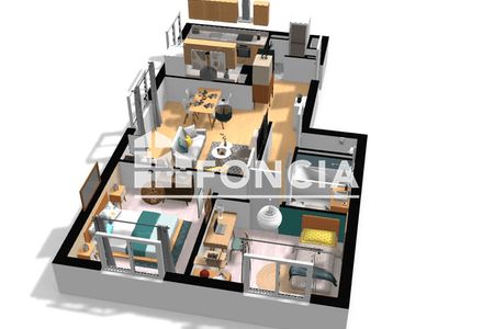 appartement 3 pièces à vendre SEYSSINET PARISET 38170 66 m²