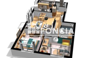 appartement 3 pièces à vendre SEYSSINET PARISET 38170 66 m²
