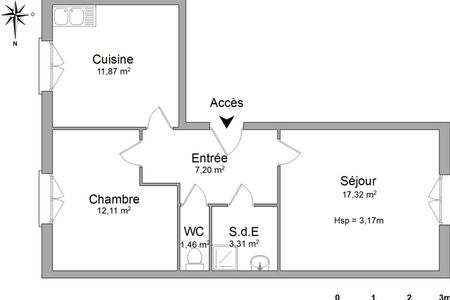 Vue n°2 Appartement 2 pièces T2 F2 à louer - Grenoble (38000)