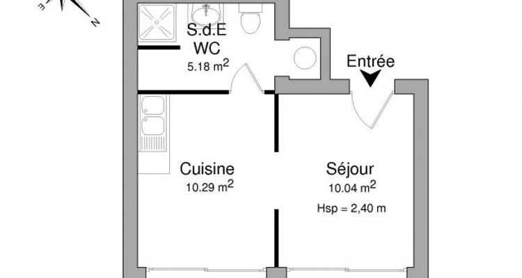 Vue n°1 Appartement 1 pièce à louer - ANNECY (74000) - 25.51 m²