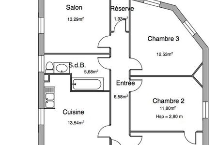 Vue n°2 Appartement 4 pièces T4 F4 à louer - Charleville-mezieres (08000)