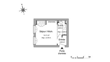 appartement 1 pièce à louer LILLE 59000 19.9 m²
