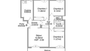 appartement 4 pièces à louer TOULON 83200 69.2 m²